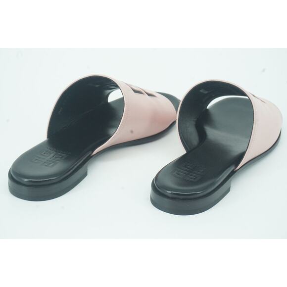 Givenchy 4G Pink Black Logo Flat Mule Slide Sandals SZ 36.5 NIB $825 - Picture 11 of 12